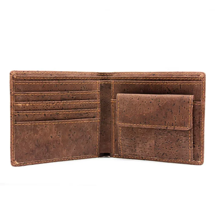 

BOSHIHO 2021 Eco Friendly Customized Vegan Wallet Hot Sale Cork Wallet New Style Mens Wallet