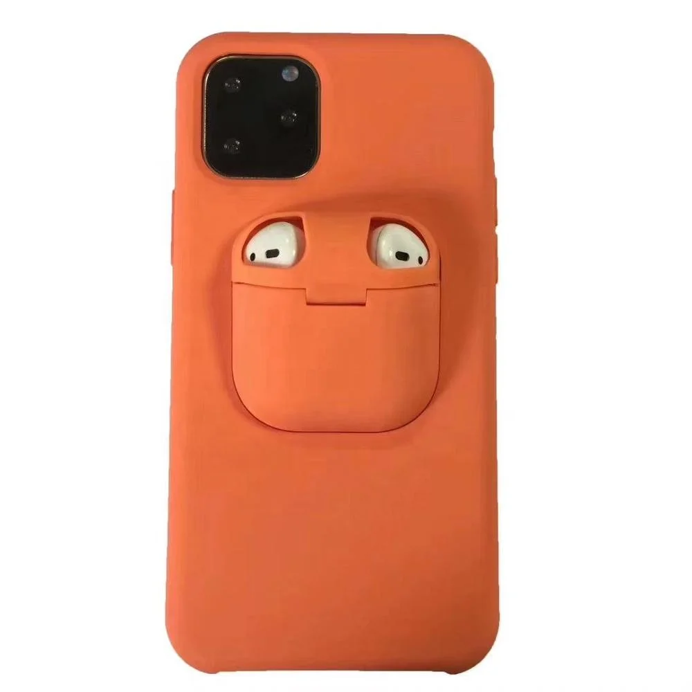

QY Pouch sleeve phone case for airpod 1 2 3, for iphone 11 case for airpod holder