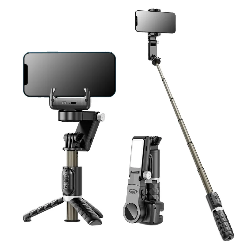 

Q18 360 Rotation Auto Face Tracking Wireless Desktop Gimbal Stabilizer Fill Light Selfie Stick Tripod