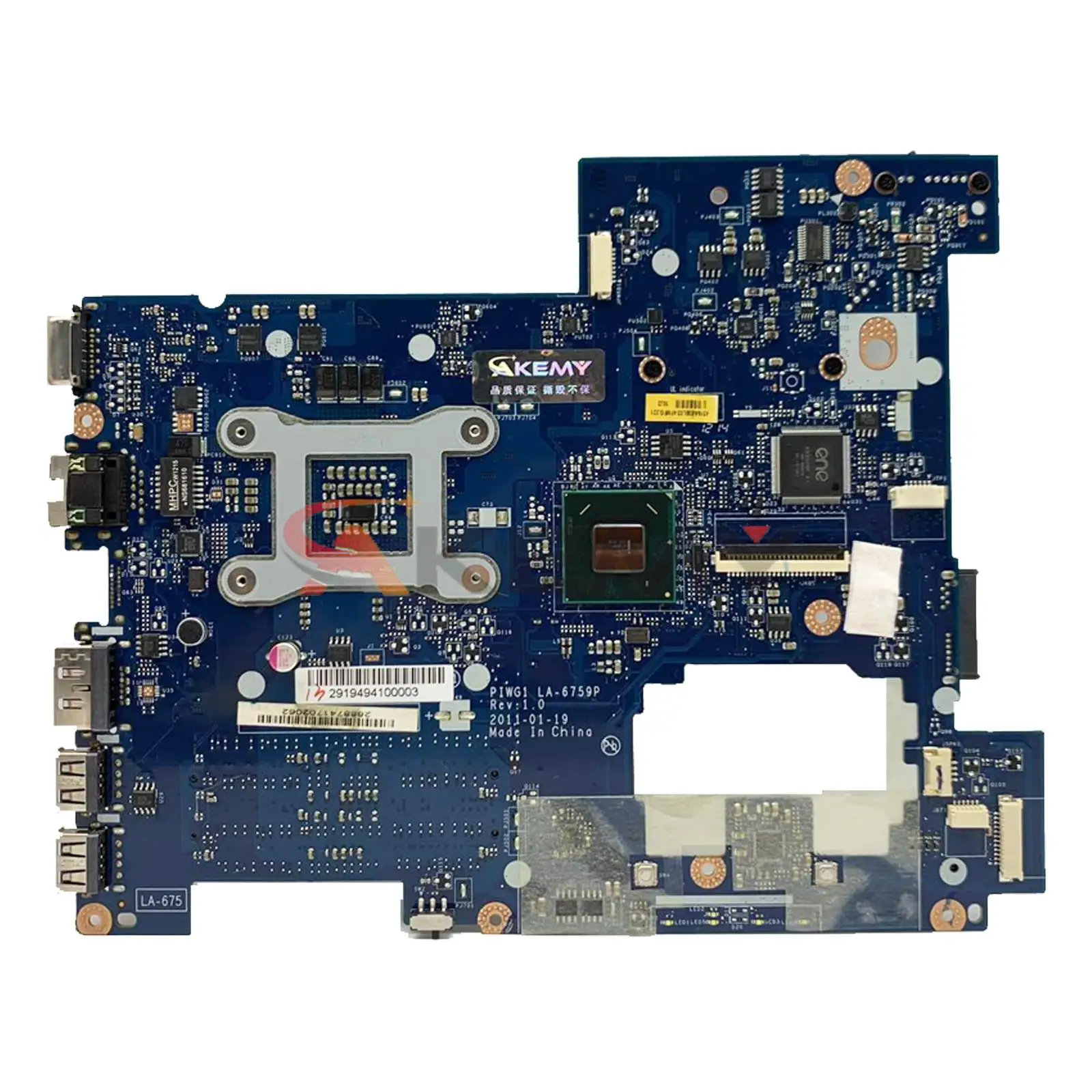 

PIWG1 LA-6759P Mainboard For Lenovo Ideapad G470 Laptop motherboard HM65 DDR3 GMA HD 3000 not With Test 100% work