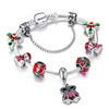 Santa Claus DIY Big Hole Bead Bracelet Gift Box Christmas Tree Red Riding Hood Pendant