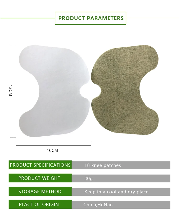 New Medicated Plaster Sticker Wormwood Extract Knee Joint Ache Patch for Pain