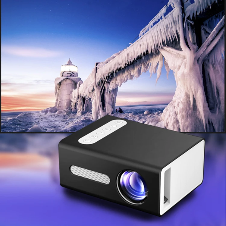 

New Optimized Light Path Efficient Led Portable Home Theater Mini Pocket Projector T300