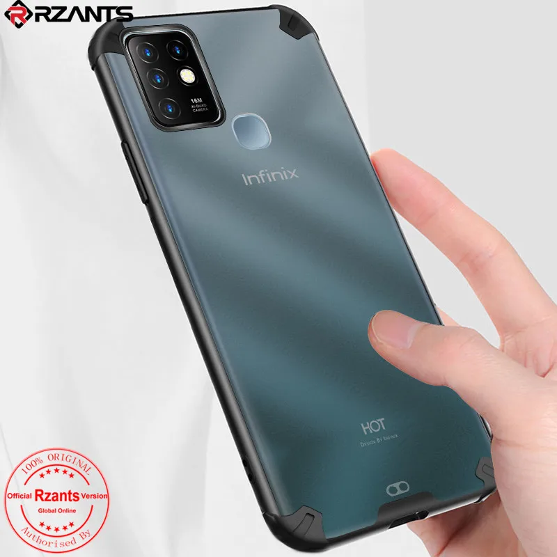 

Rzants For Infinix Hot 10 Case [ Starshine ] Through black Silica Gel Ultra thin Slim Thin Cover Phone Casing