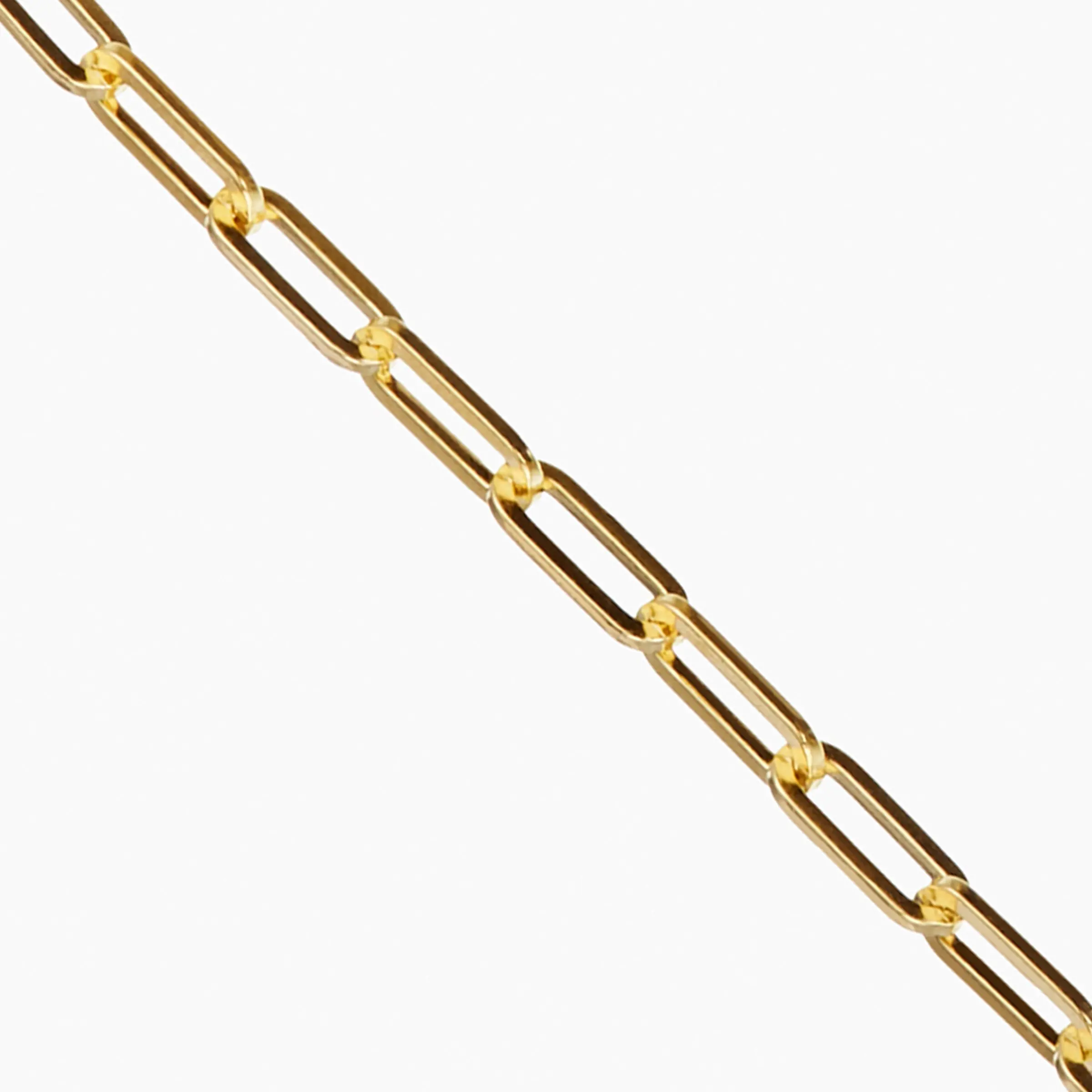 
2020 Trendy Stainless steel jewelry Love Link Necklace Toggle Closure Paperclip Chain Choker Necklace Yellow gold 