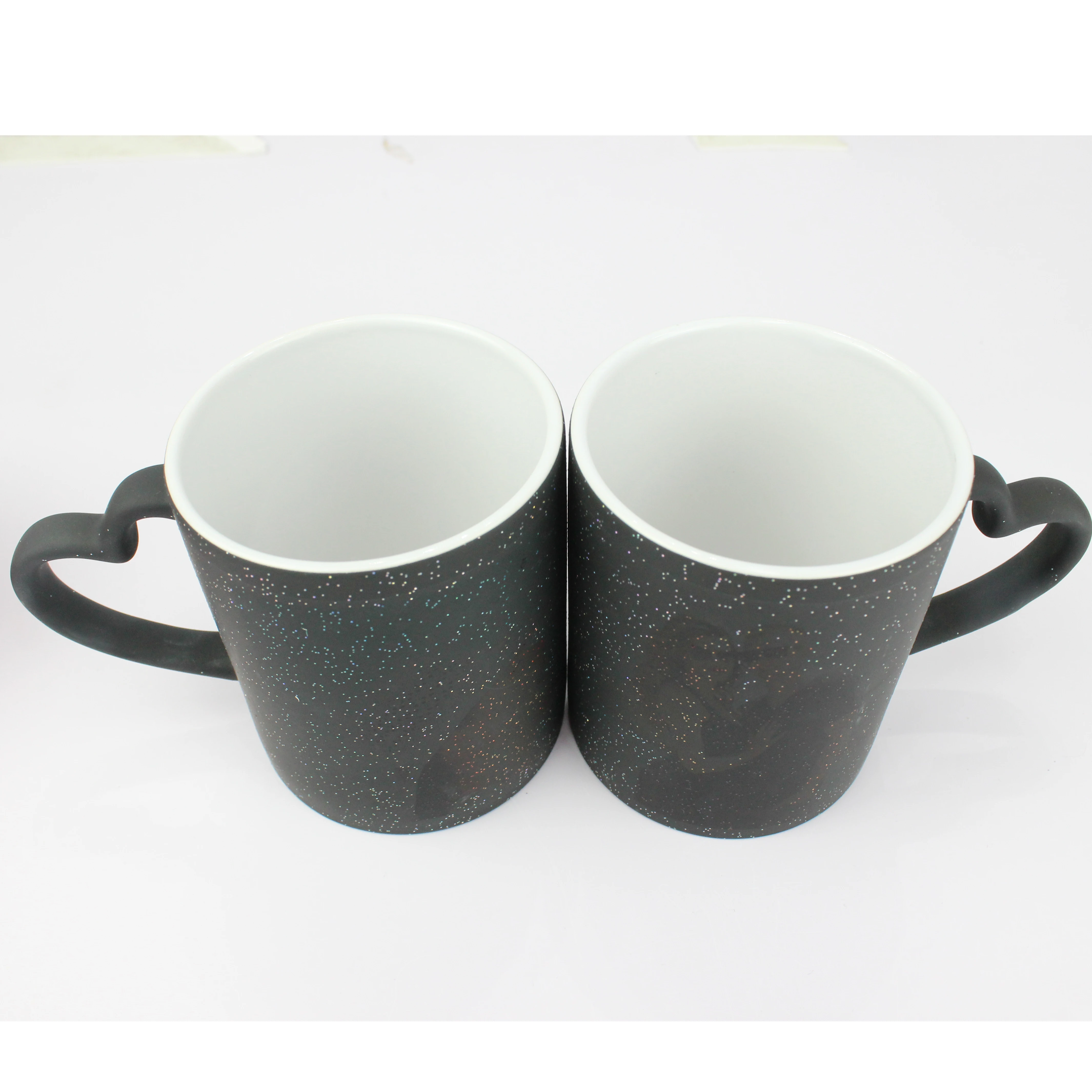 

AAA Grade Sublimation Mugs mug heart handle for Sublimation 11 OZ, Black/red/blue