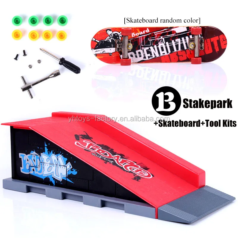 Finger Skateboard Skatepark Mini Ramp With Skateboarding Finger Skate