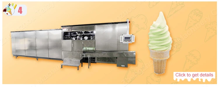High efficiency automatic Serbia waffle ice cream cone machine