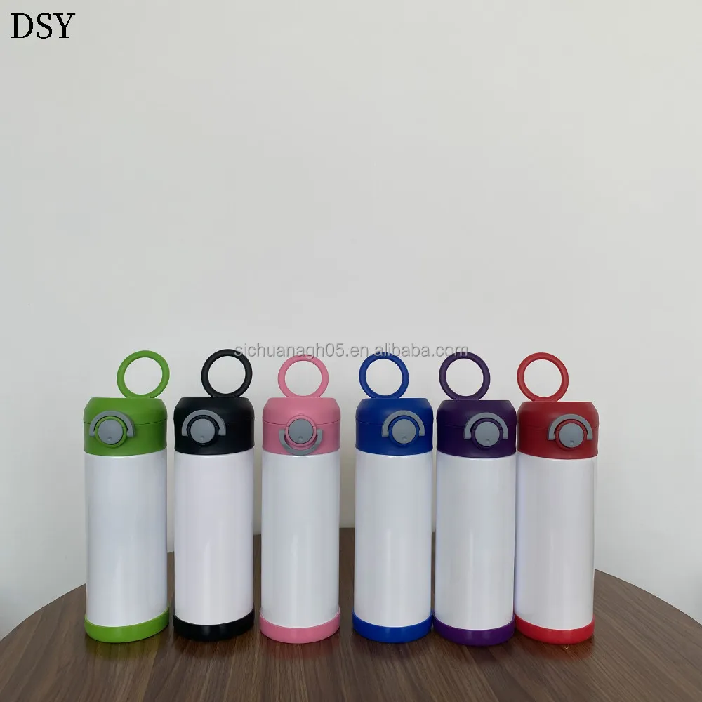 

2021 New Arrival Sublimation Blanks Lock-up Water Bottle Girl 12oz Stainless Steel Double Wall Insulated Vacuum Flip Top Cup