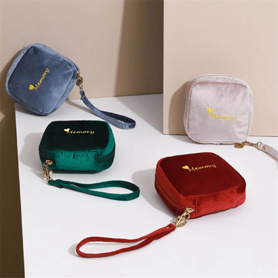 

In stock promotional small waterproof zip Menstrual bag make up organizer cosmetic bag for menstrual, Custom make you own design