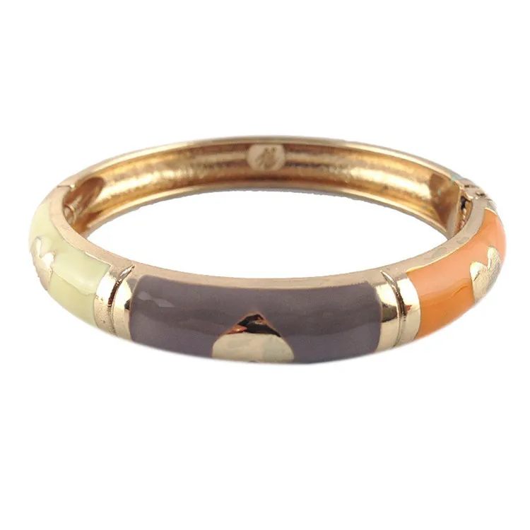 

WIIPU Valentine's Day Gift Love Cloisonne Open Bracelet Bracelet Fashion Clothing Accessories Jewelry