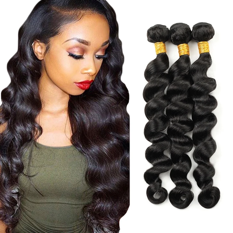 

HEFEI VAST Indian virgin human hair bundles remy brazilian hair weaves with lace closure and frontal loose deep wave, Natural can be customerzied