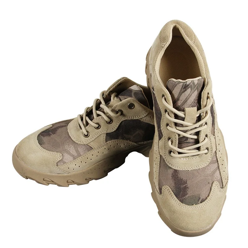 

Military fans tactical shoes outdoor camouflage canvas breathable rock climbing anti-skid pole climbing shoes