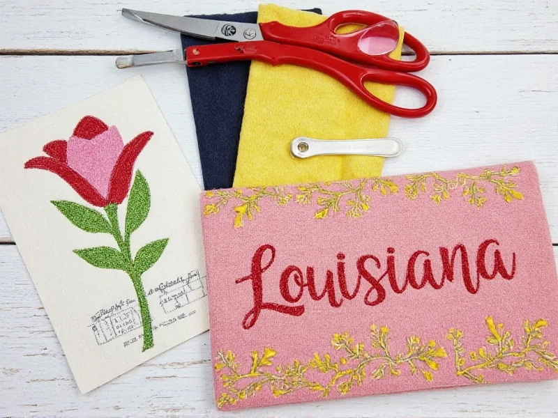 Handmade Louisiana-themed craft project using Michaels Baton Rouge supplies