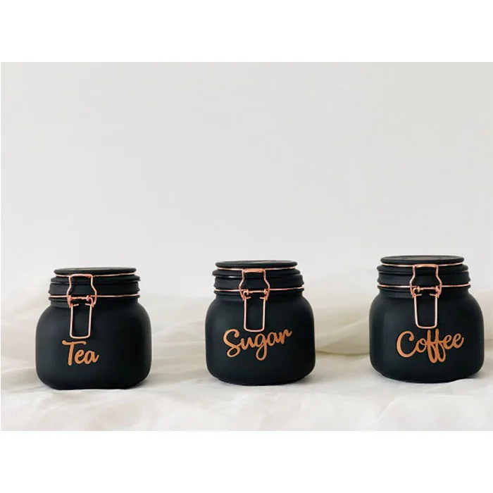 

sugar tea coffee pasta glass jars storage bottles canning for kitchen, As show