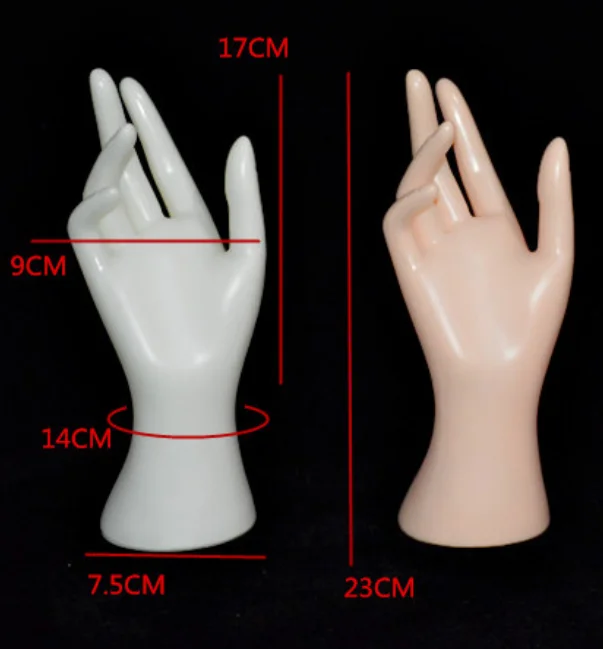 

Painted  Shape plastic Ring Holder Jewelry Display Stands, White/black/skin