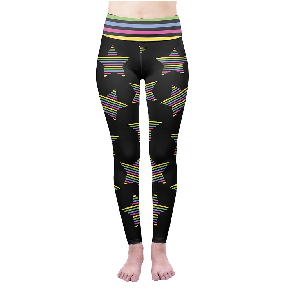 

2021 spring and Autumn Leggings Sexy Women Sports Pants Soft High Waist Workout Gym Leggings, Print