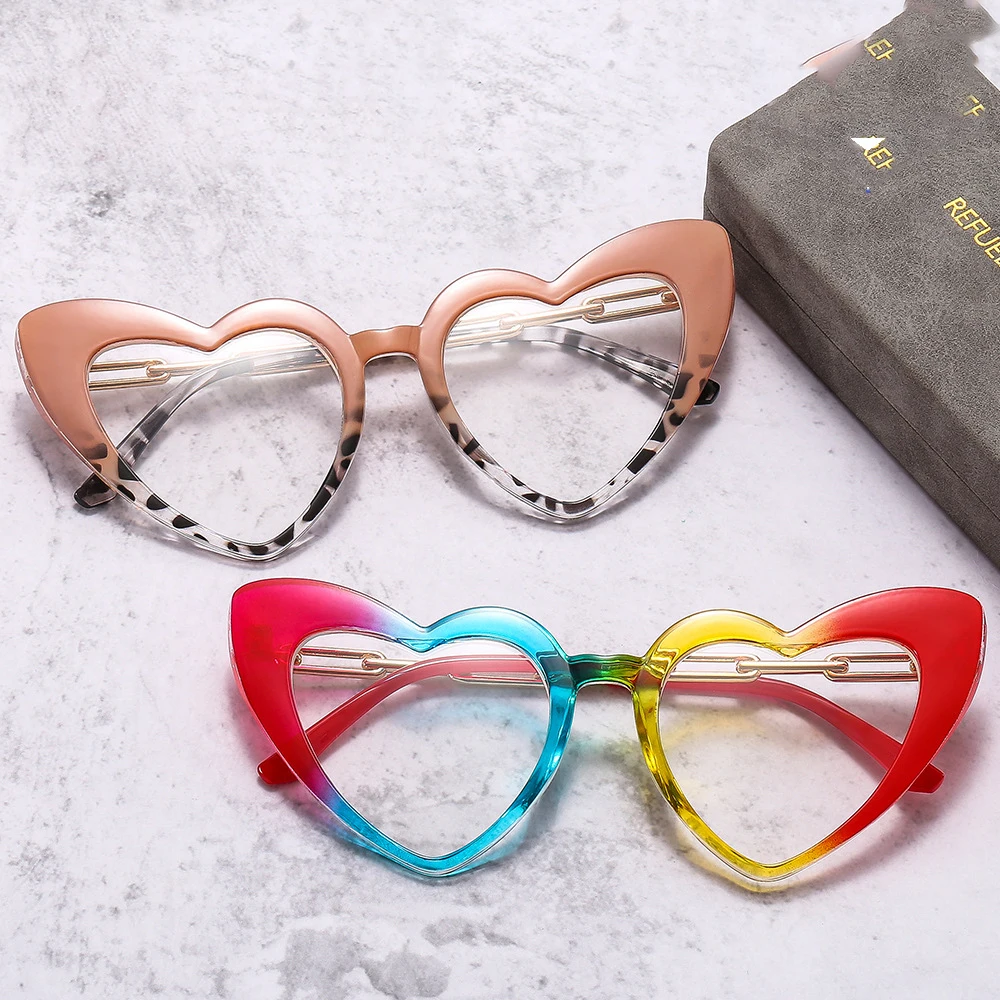 7016 Heart Shaped Glasses Frame Vintage Clear Lens Optical eye glasses for women Blocking Glasses Eyeglasses Optical Frames DHL