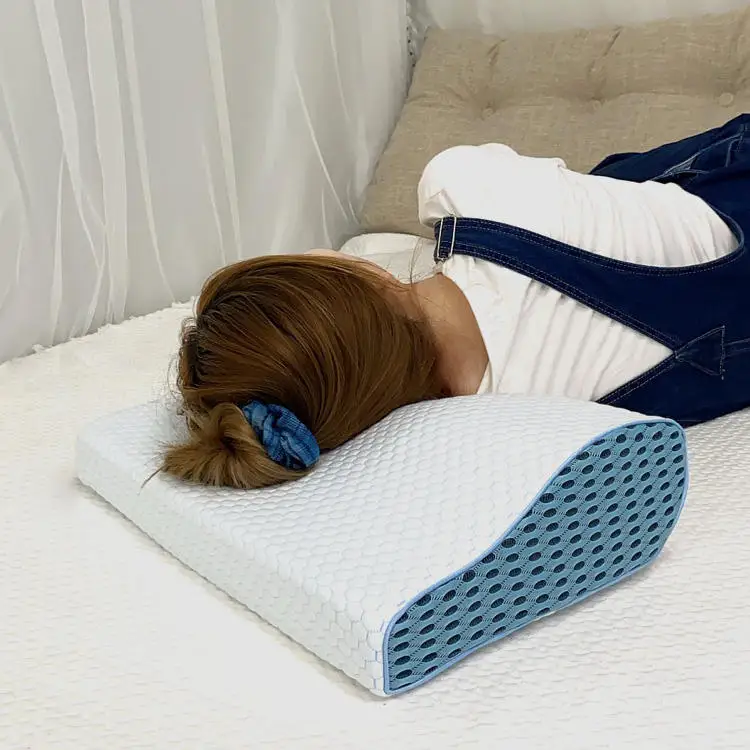 Non-Toxic Pain Relief Bedroom Pillows Sleeping Super Soft Comfortable Long Memory Foam Pillow for Bed