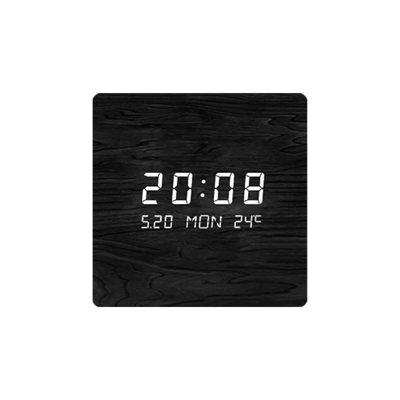 

Factory Direct Square Clock Wall Whole Custom Stock New Square Clock Digital Wooden Wall Clock for Living Room