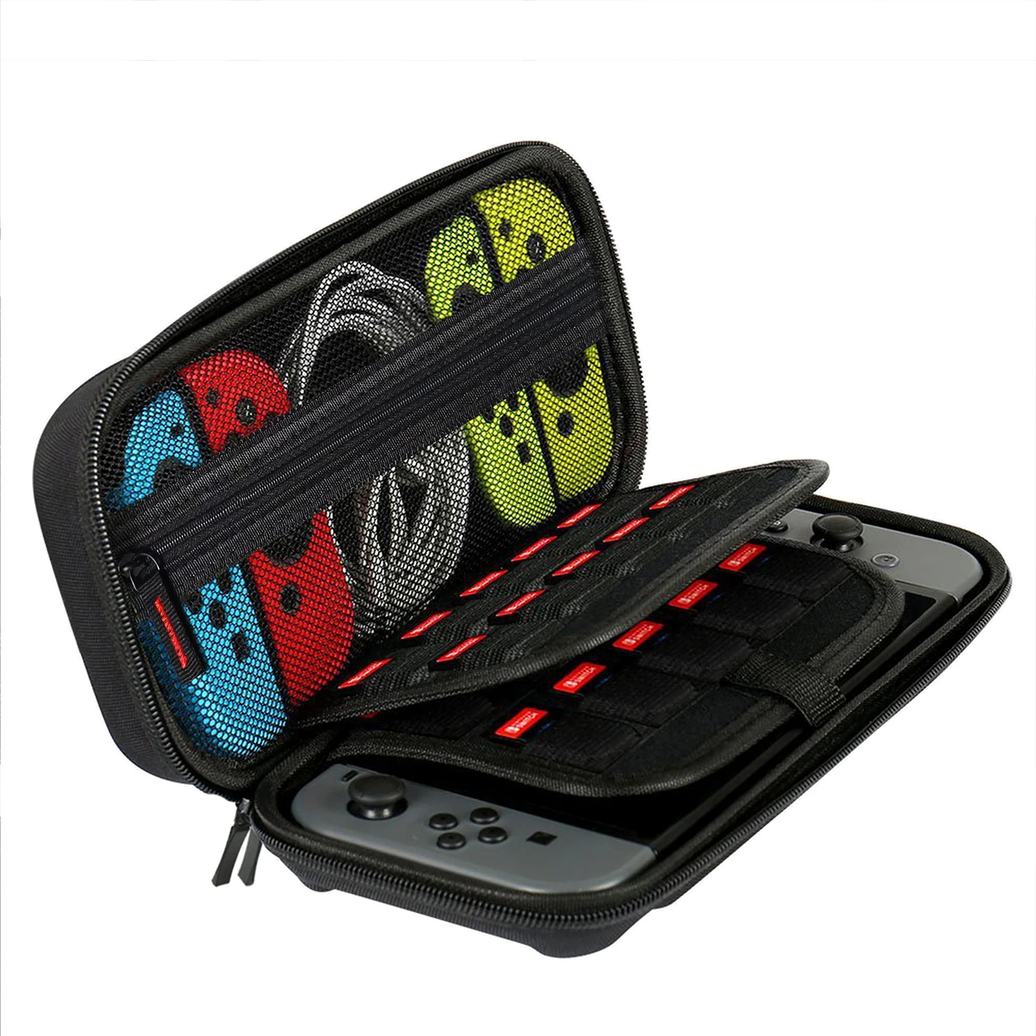 

New nylon custom zipper bag for Nintendo Switch case game console Case For Nintendo Switch Carry EVA Travel case bag, Black