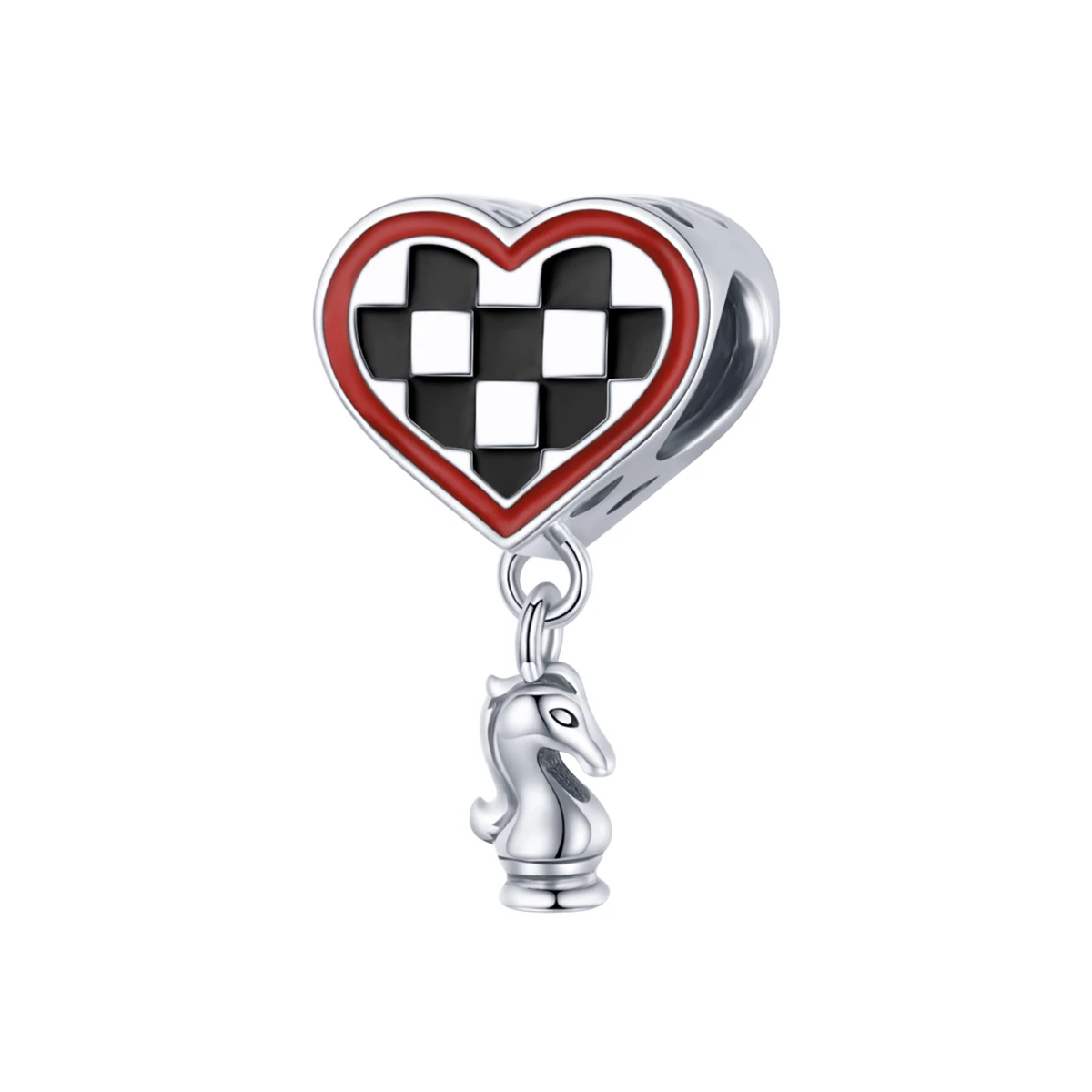 

SCC1833 Hot sale 925 sterling silver heart shape board pendant charms