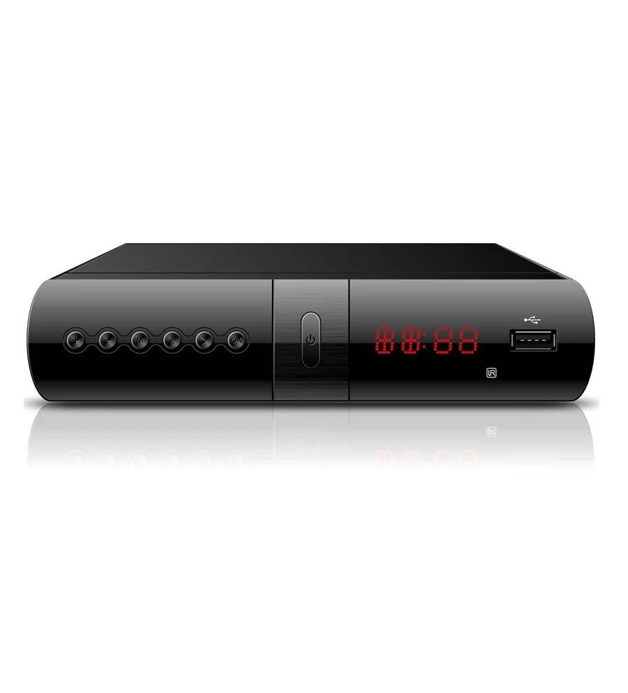 

Colombia Hot selling TDT dvb t2 digital terrestrial receiver MPEG-4 H.264 Set top box, Black white