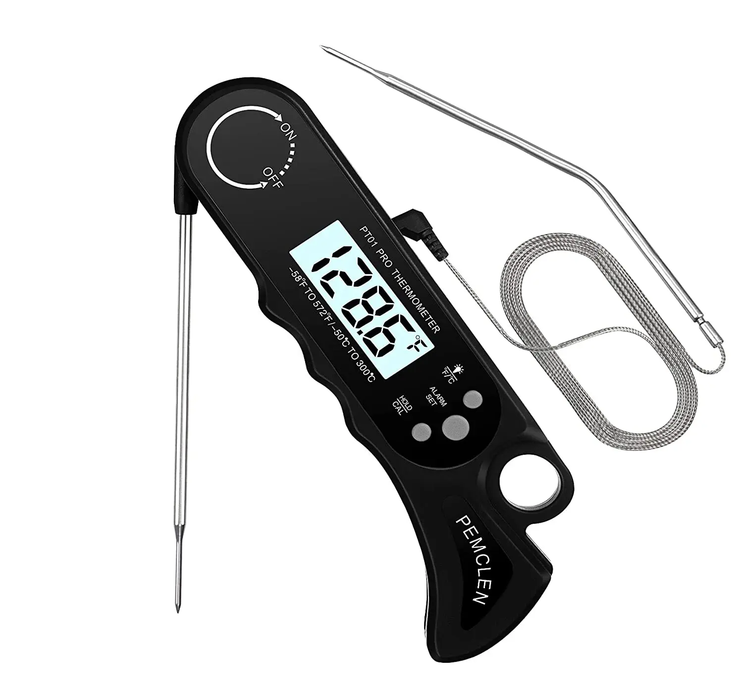 

Wholesale Digital Instant Read Waterproof Meat Thermometer Bbq Oven Cooking Kitchen Thermometer With Foldable Probe, Picture