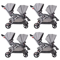 

Best Selling Quality reversible stadium seating american tandem compact travel two baby stroller double