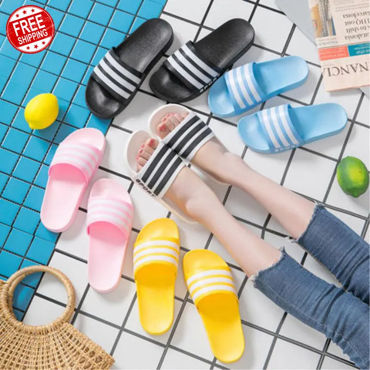 

2020 china manufacturer new fashion custom wholesale summer home PVC beach slides slippers for women