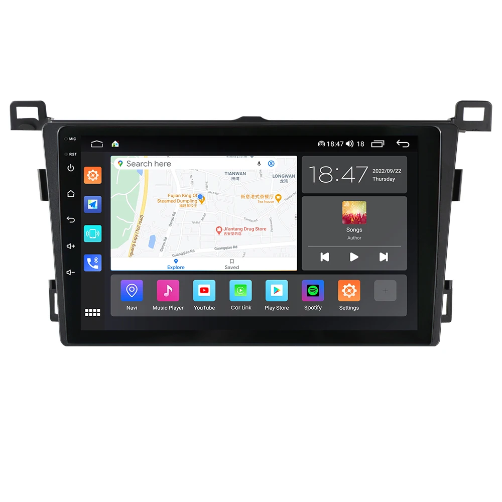 

MEKEDE QLED screen Android 12 audio car radio car screen multimedia For Toyota RAV4 2013-2018 with carplay
