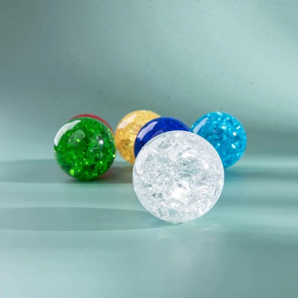 

50mm crystal ice crack ball glass sphere ball