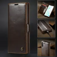 

CaseMe Latest Design Synthetic Leather Smartphone Accessories for Samsung Note 10 Luxury PU Case Flip Cover Note 10 plus