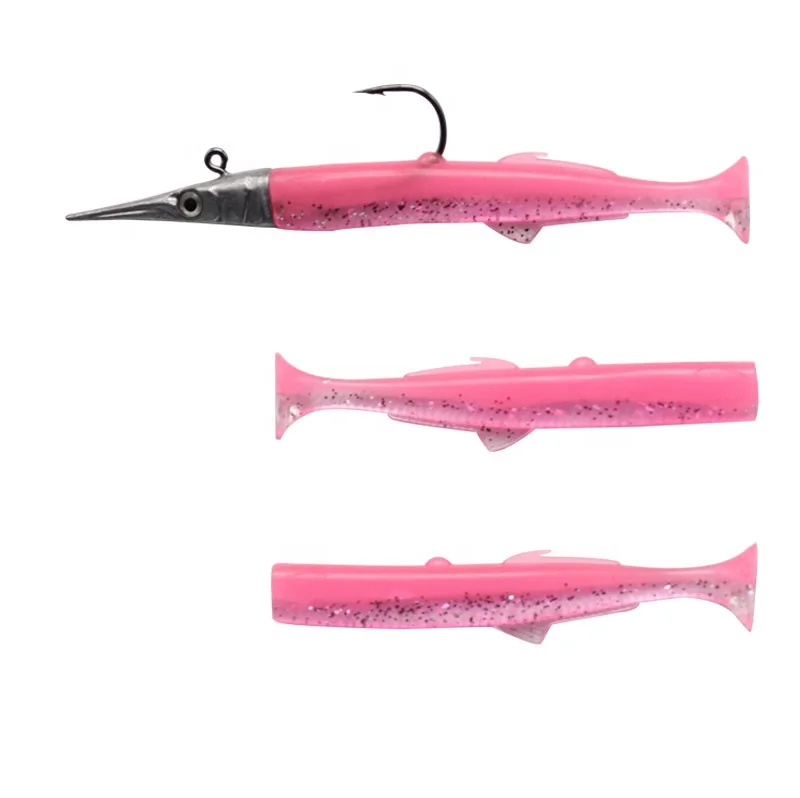 

Best price long throw sea fishing lead head soft bait set lead fish lure for boat fishing, 8 colors