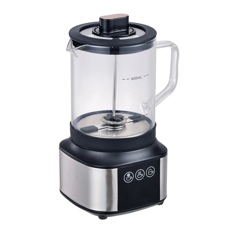 

Wholesale 2021 New Design Small Adjustable Latte Art Micro Electroc Double Milk Frother, Black
