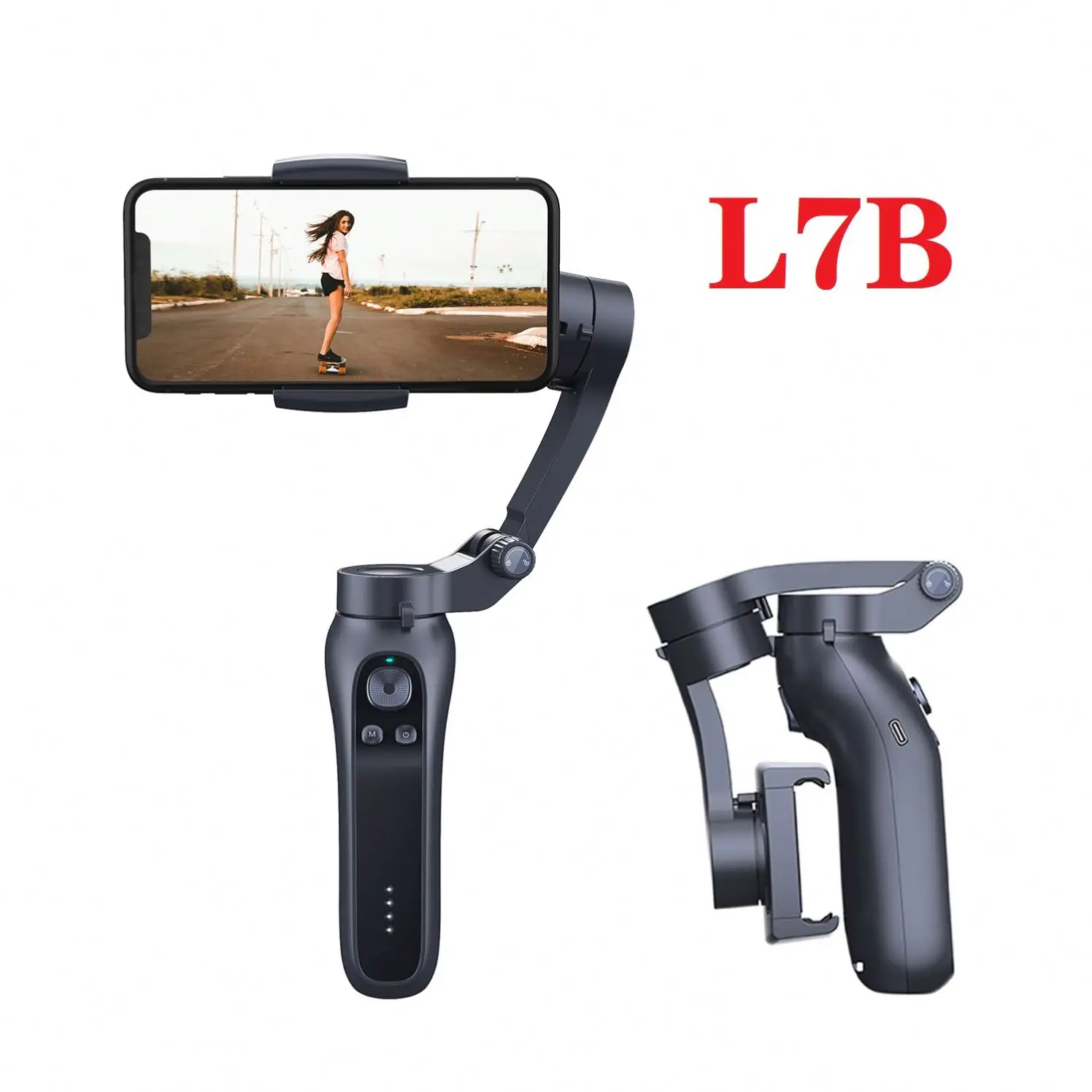 

Superior Quality Handheld 3 Axis Gimble Gimbal Stabilizer for Mobile Phone Smartphone video vlog recording, Black