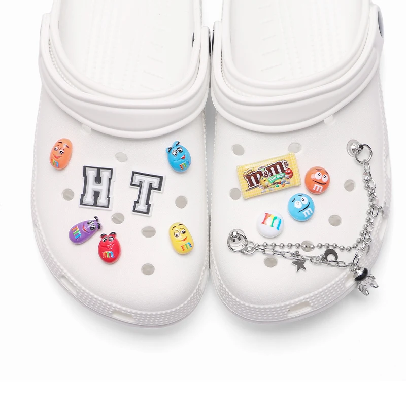 

Factory Customized Alloy Chain Plastic Letter Charm Decorations Sets Designer Shoe Charms