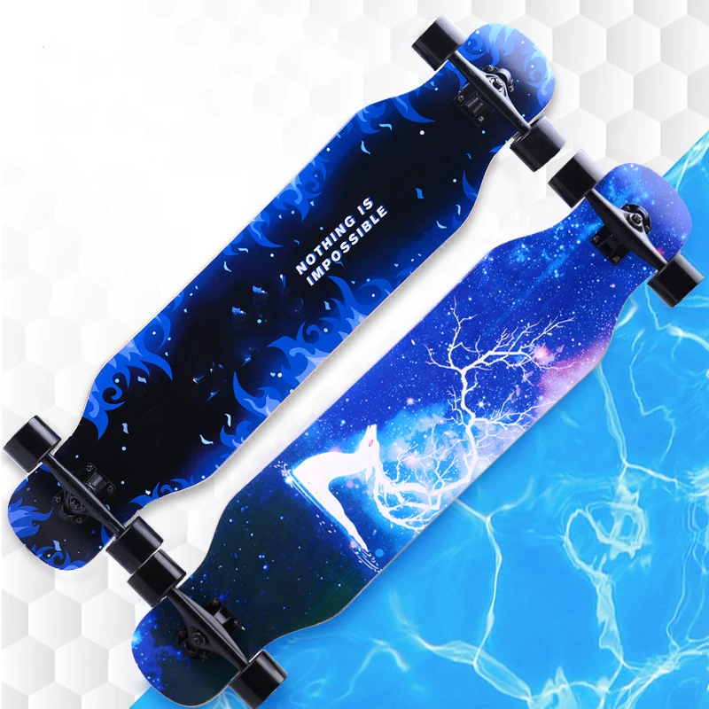 

2021 Hot sale 105 *26*13cm Cruiser Longboard skateboard Complete Skateboard