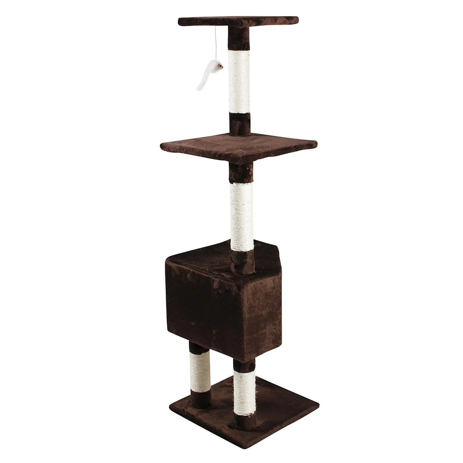 

New high-quality cat climbing frame with plush cat scratcher toy cat tree house toy