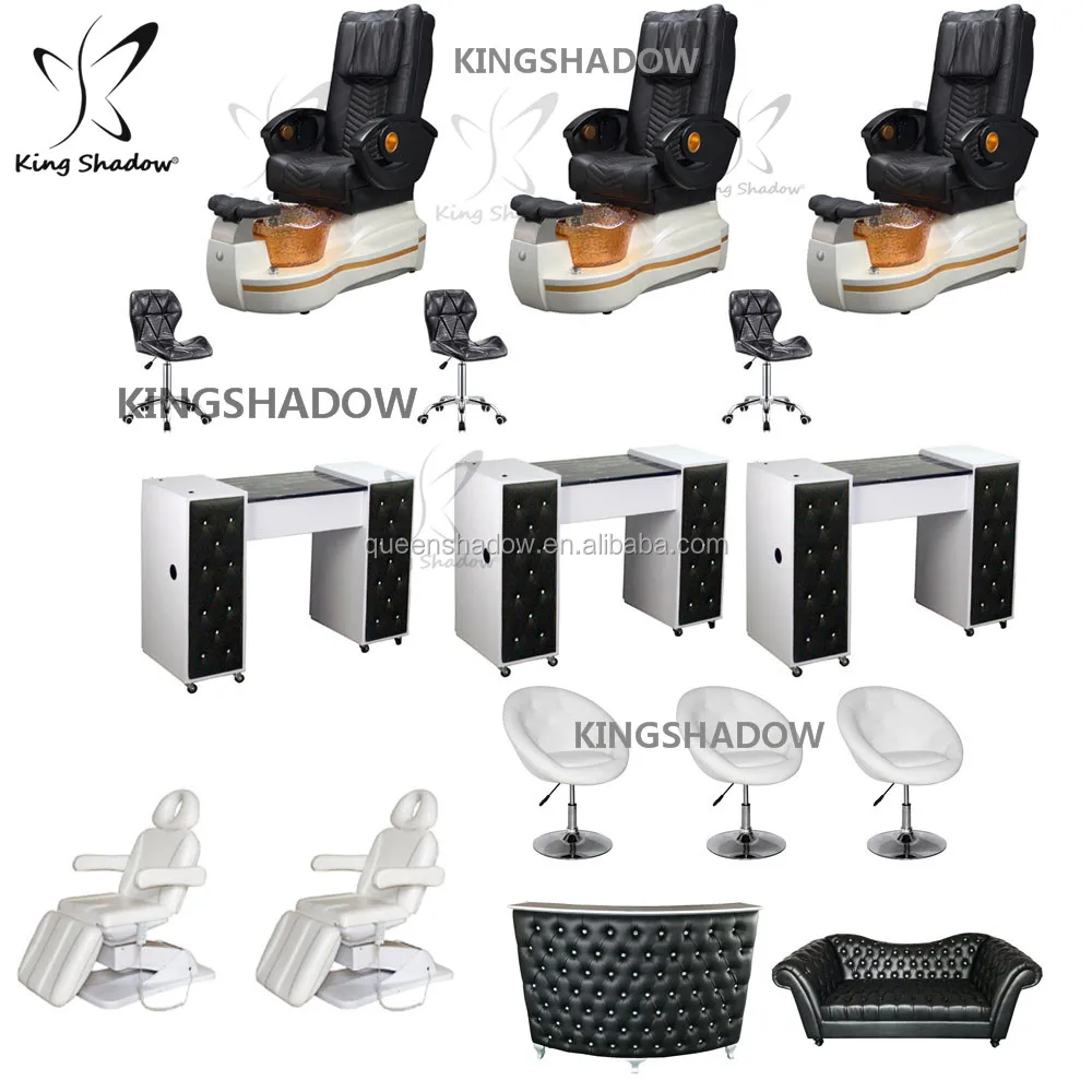 Nails Salon Furniture Package Nail Saloon Chairs Beauty Nail Desk