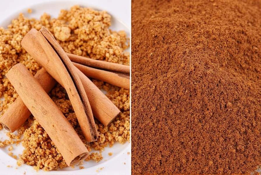 Types of cinnamon including Ceylon, Saigon, and Cassia