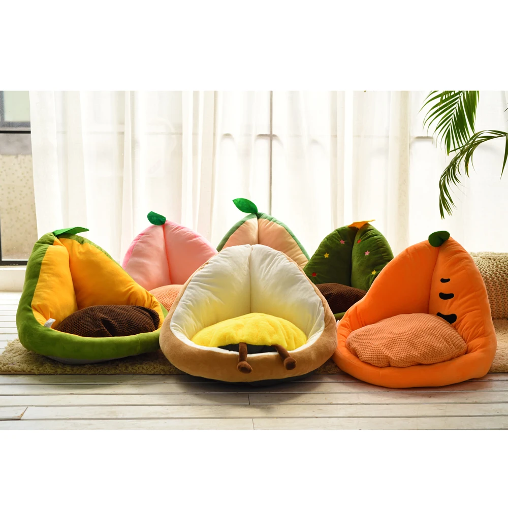 

New Product Design selling Luxury Avocado Washable Removable Nonslip Polyester Cat Dog Pet Bed