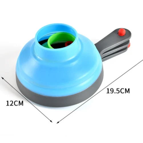 

Large Wide Mouth Funnel Set of 3, Food Grade Silicone Collapsible Kitchen Funnel