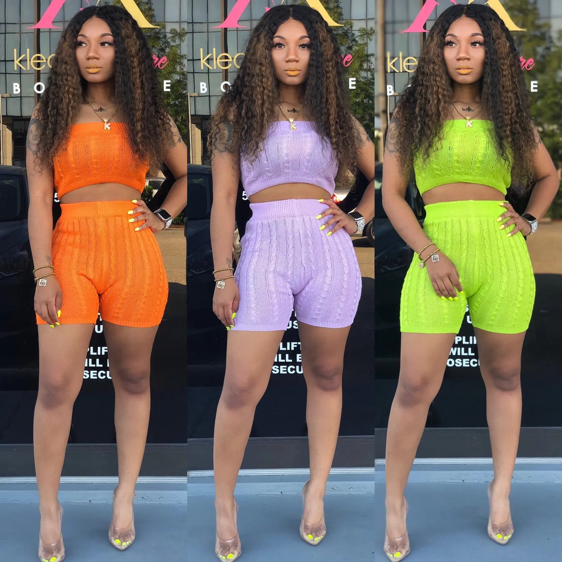 Set Women Two Piece Set Clothing 