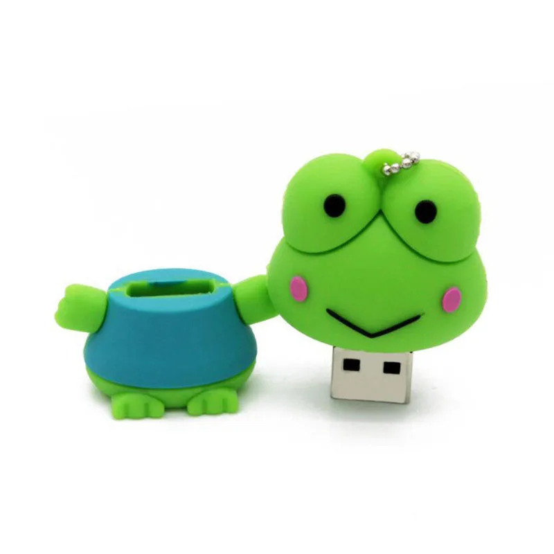 

High Quality Frog Shape PVC Usb Flash Drive Pendrives 4GB 8GB