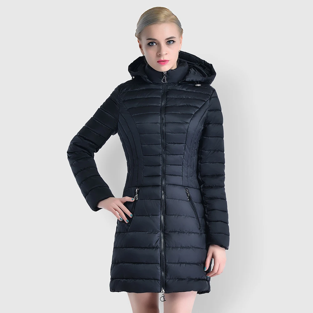 

Lulu2021wholesale large women's windbreaker Europeanand American long cottoncoatfashioncotton coat pure color hooded down jacket