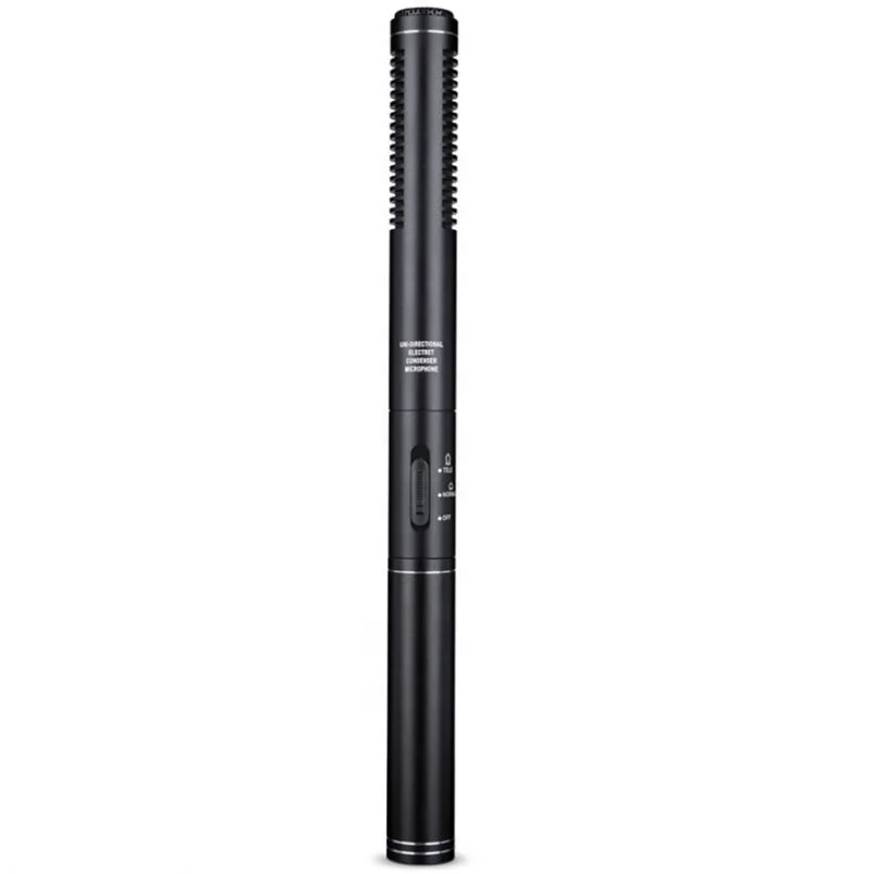 

Condenser Shotgun Mic Professional Interview Microphone With Low Price For Recording, Black