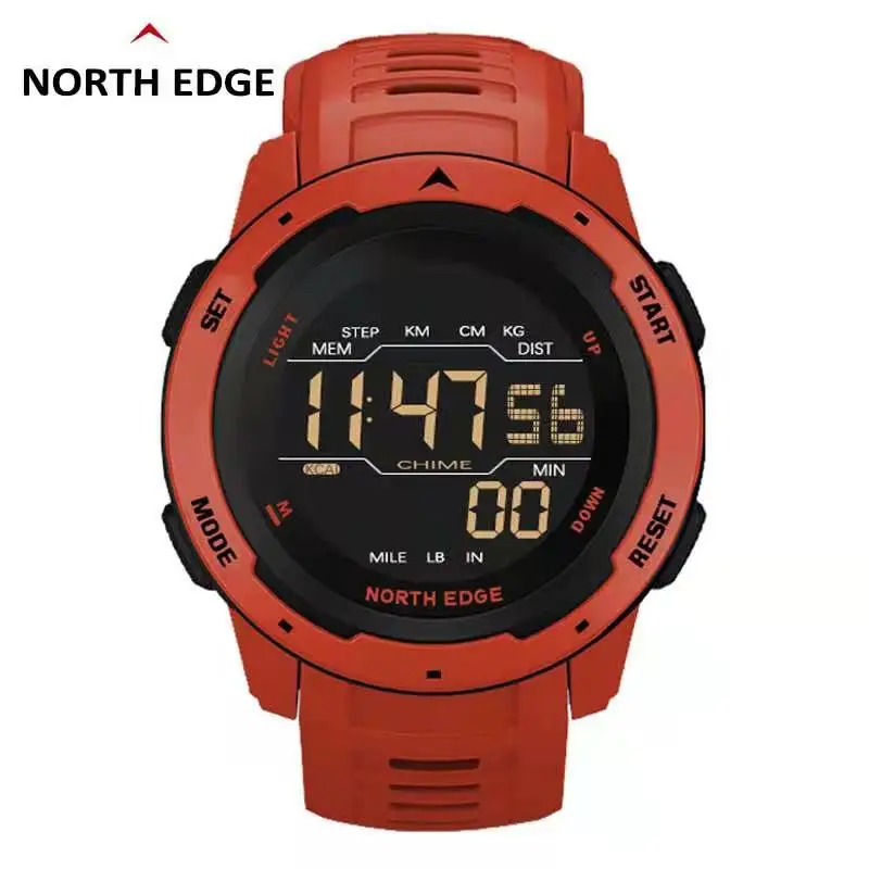 

MARS outdoor smart sports NORTH EDGE Men's Digital Watch Sports OEM Pedometer calorie diving watch