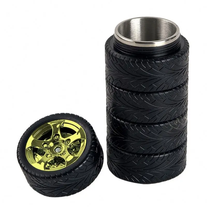 

Tire Design Coffee Tea Mug/tire Travel Mug Stainless Steel Thermo Creative Coffee Tea Cup Mug/tire Shape Cup Coffee Cup
