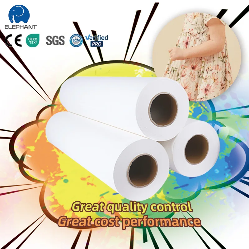 61cm/80cm/130cm/150cm/180cm Customize  Sublimation Transfer Paper for Heat Transfer